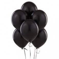 Balloons latex black x10